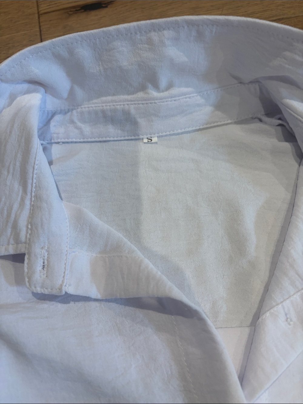 White Embellished Eye Swim Coverup Shirt - Picture 3 of 5